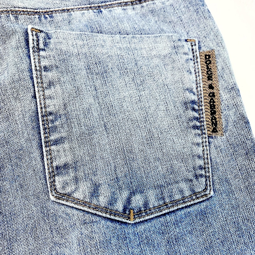 Dolce & Gabbana Blue Wash Denim women’s jeans Size IT-48 US-12 waist 32-33 - Picture 10 of 16